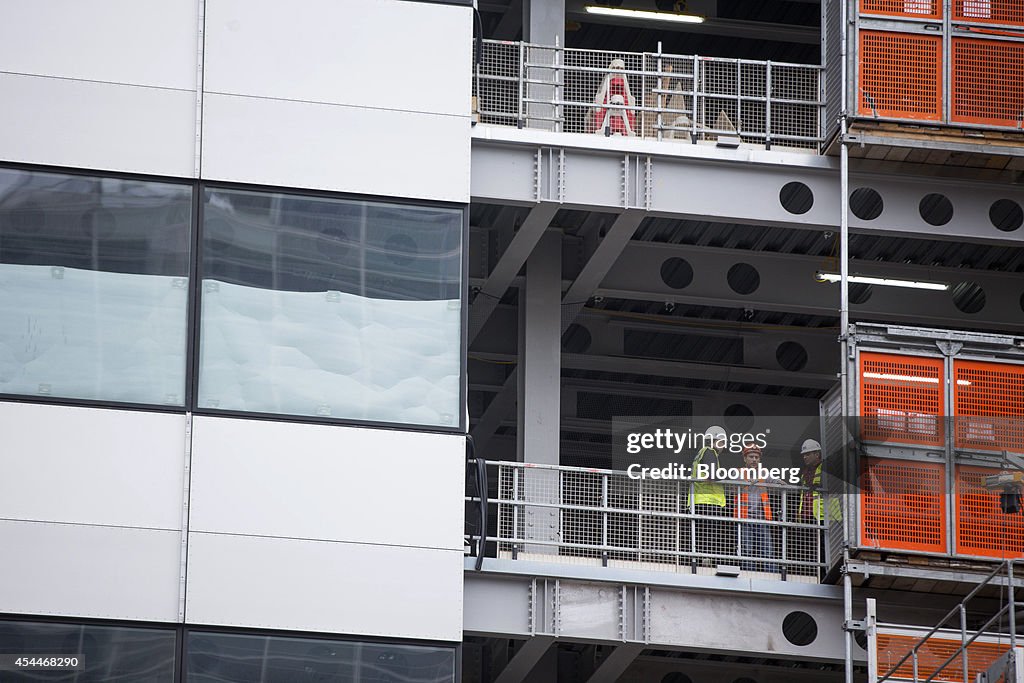 UBS AG's Offices During Construction In London