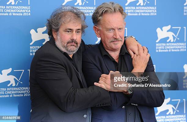 Benoit Delepine and Gustave Kervern attend 'Near Death Experience' photocall during the 71st Venice Film Festival on September 1, 2014 in Venice,...