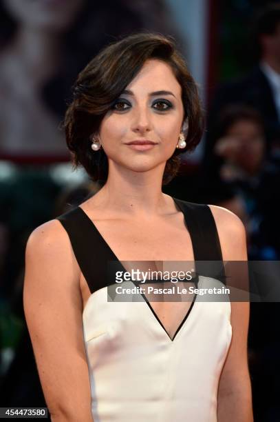 Actress Federica De Cola attends the 'Il Giovane Favoloso' - Premiere during the 71st Venice Film Festival on September 1, 2014 in Venice, Italy.