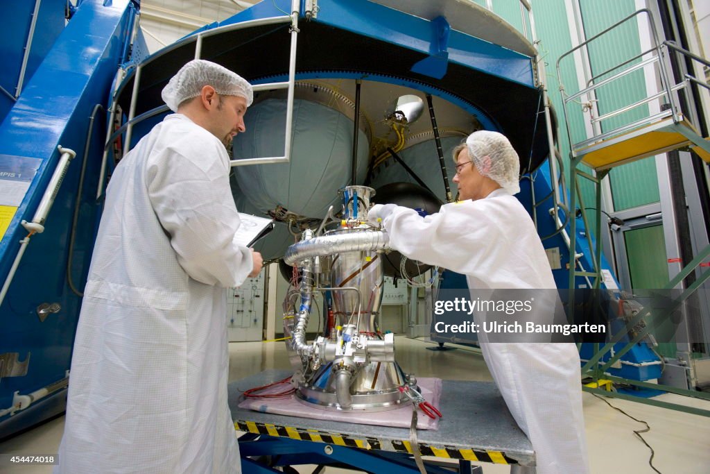 Construction Upper Stage Of The Ariane 5 At Airbus Defence And Space.