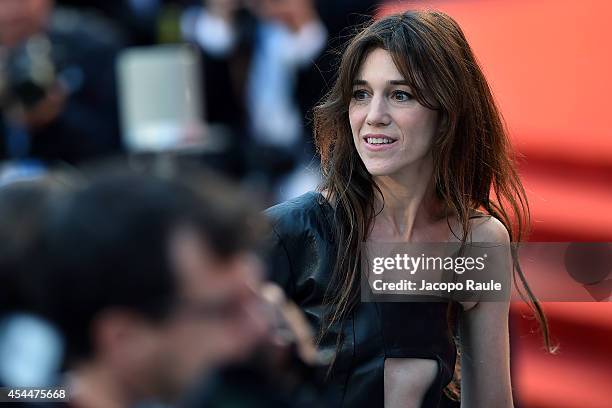Charlotte Gainsbourg attends the 'Nymphomaniac: Volume 2 - Directors Cut' premiere during the 71st Venice Film Festival on September 1, 2014 in...