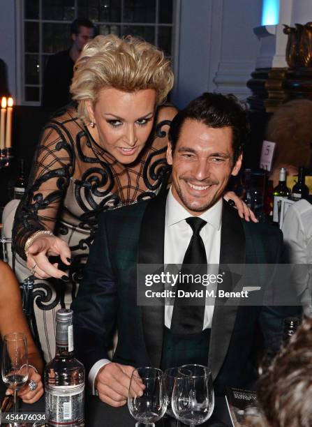 Event founder Tessa Hartmann and David Gandy arrive at the Scottish fashion invasion of London at the 9th annual Scottish Fashion Awards at 8...