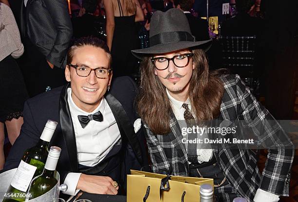 Oliver Proudlock and Joshua Kane arrive at the Scottish fashion invasion of London at the 9th annual Scottish Fashion Awards at 8 Northumberland...