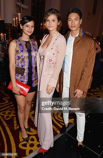 Leah Weller, Tali Lennox and Natt Weller arrive at the Scottish fashion invasion of London at the 9th annual Scottish Fashion Awards at 8...