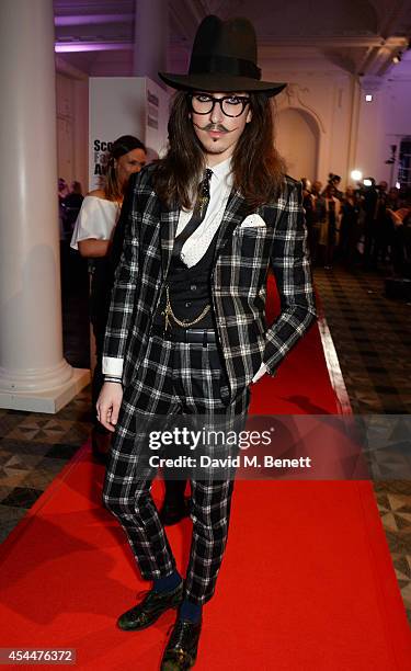 Joshua Kane arrives at the Scottish fashion invasion of London at the 9th annual Scottish Fashion Awards at 8 Northumberland Avenue on September 1,...