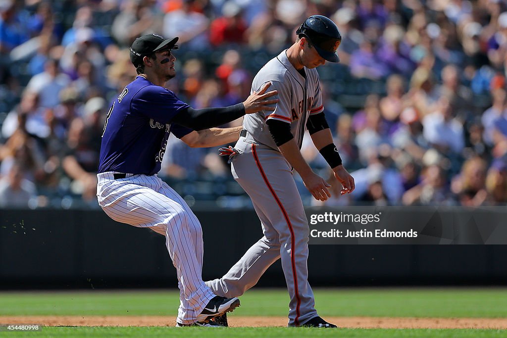 San Francisco Giants v Colorado Rockies - Game One