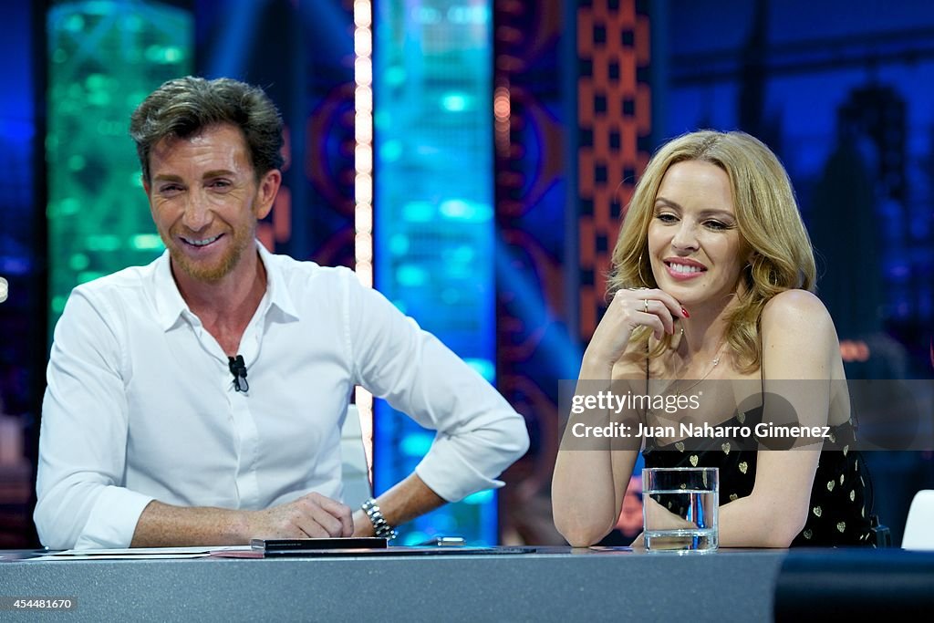 Kylie Minogue Attends 'El Hormiguero' Tv Show