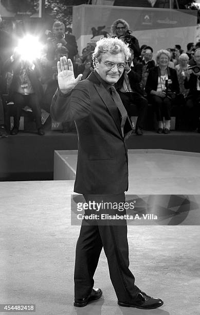 Director Mario Martone attends the 'Il Giovane Favoloso' premiere during the 71st Venice Film Festival at Sala Grande on September 1, 2014 in Venice,...