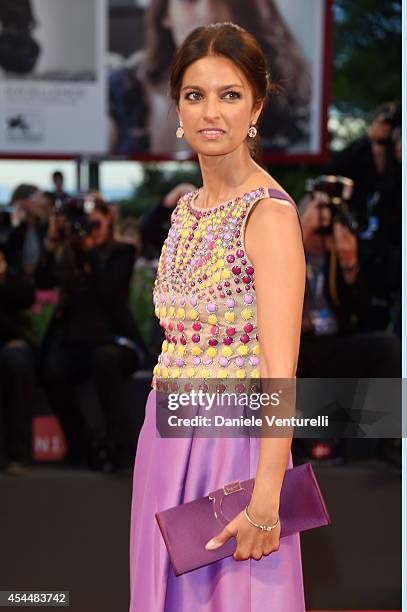 Jhumpa Lahiri attends the 'Il Giovane Favoloso' premiere during the 71st Venice Film Festival at Sala Grande on September 1, 2014 in Venice, Italy.