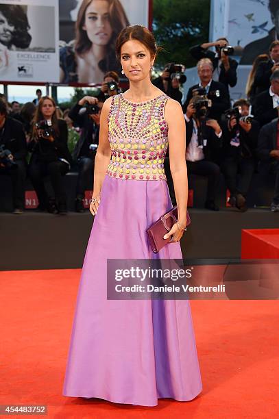 Jhumpa Lahiri attends the 'Il Giovane Favoloso' premiere during the 71st Venice Film Festival at Sala Grande on September 1, 2014 in Venice, Italy.