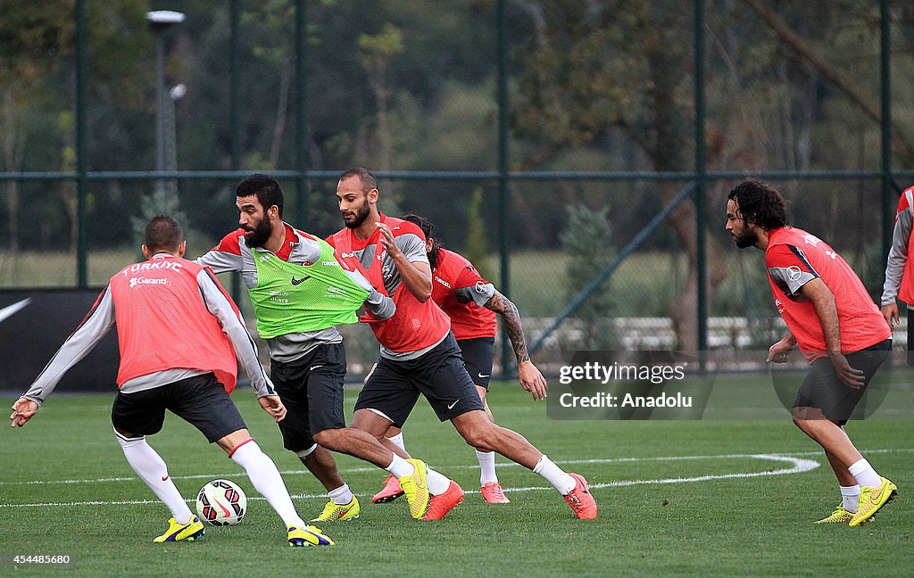 Turkish national football team training session