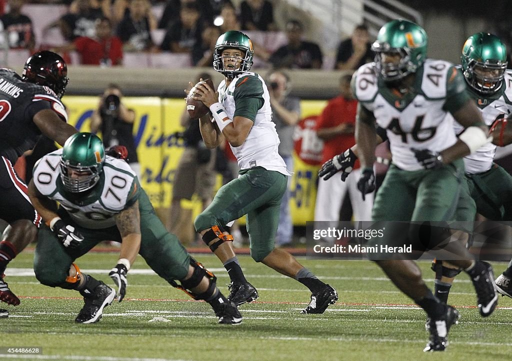 College football: Miami vs. Louisville