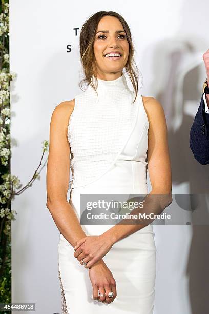 Rachael Finch poses at the launch of the 2014 Sydney Spring Carnival at Royal Randwick Racecourse on September 2, 2014 in Sydney, Australia.