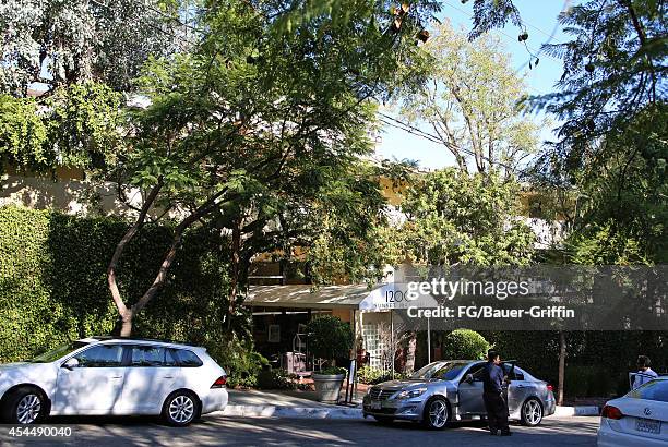 View of the Sunset Marquis hotel in West Hollywood on September 01, 2014 in Los Angeles, California.