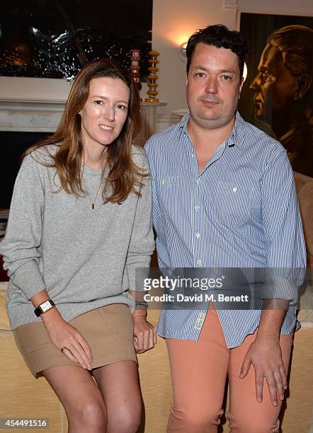 Clare Waight Keller, Chloe Creative Director and Joe Scotland, Studio Voltaire's Director attend the Chloe and House of Voltaire partnership...