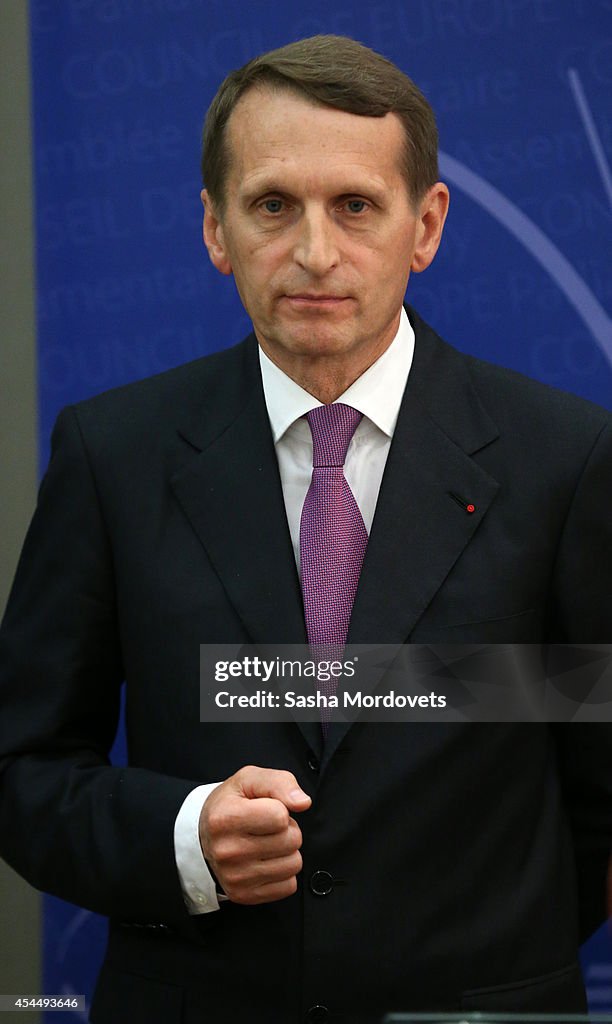 Russian State Duma Speaker Sergei Naryshkin Visits France