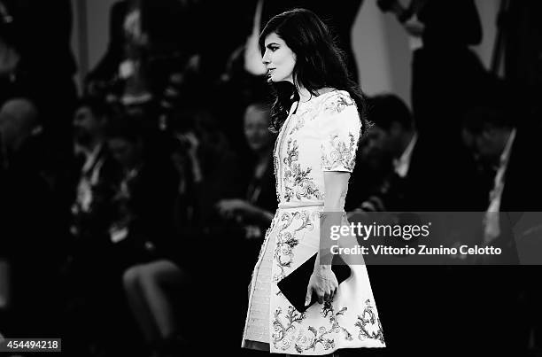 Anna Mouglalis attends the 'Nymphomaniac: Volume 2 - Directors Cut' premiere during the 71st Venice Film Festival on September 1, 2014 in Venice,...