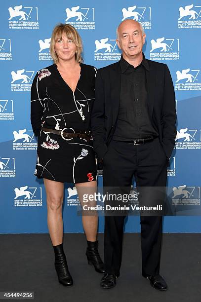 Editor Cristina Sardo and Director Davide Ferrario attend the 'La Zuppa Del Demonio' photocall during the 71st Venice Film Festival on September 2,...