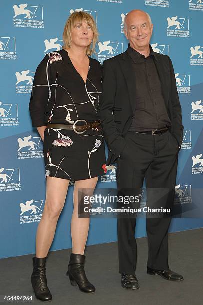 Editor Cristina Sardo and Director Davide Ferrario attend the 'La Zuppa Del Demonio' photocall during the 71st Venice Film Festival on September 2,...