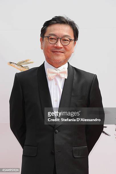 Actor Kim Euisung attends the 'Hill Of Freedom' premiere during the 71st Venice Film Festival on September 2, 2014 in Venice, Italy.