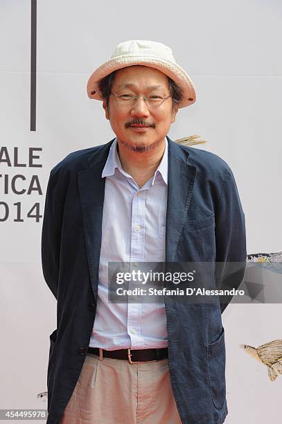Director Hong Sangsoo attends the 'Hill Of Freedom' - Premiere during the 71st Venice Film Festival on September 2, 2014 in Venice, Italy.