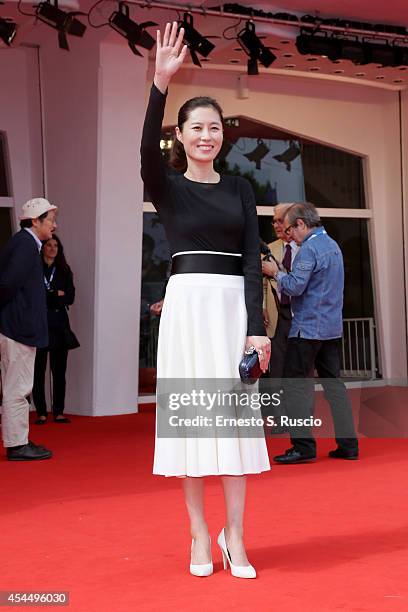 Moon Sori attends the 'Hill Of Freedom' - Premiere during the 71st Venice Film Festival on September 2, 2014 in Venice, Italy.