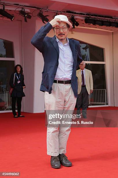 Director Hong Sangsoo attends the 'Hill Of Freedom' - Premiere during the 71st Venice Film Festival on September 2, 2014 in Venice, Italy.