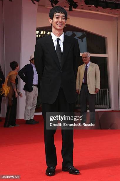 Actor Ryo Kase attends the 'Hill Of Freedom' premiere during the 71st Venice Film Festival on September 2, 2014 in Venice, Italy.