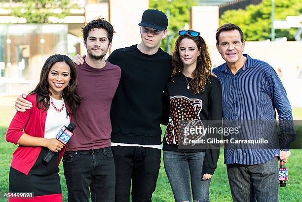 Co-host of 'Good Day' Philadelphia Alex Holley, actors Will Poulter, Dylan O'Brien, Kaya Scodelario and Co-host of 'Good Day' Philadelphia Mike...
