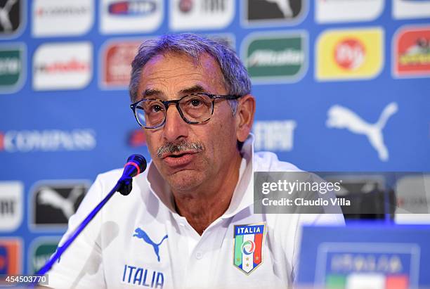 Doctor Enrico Castellacci during Italy Press Conference at Coverciano on September 2, 2014 in Florence, Italy.