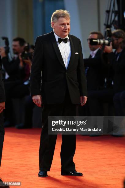 Actor Holger Andersson attends the 'A Pigeon Sat On A Branch Reflecting On Existence' premiere during the 71st Venice Film Festival at Sala Grande on...
