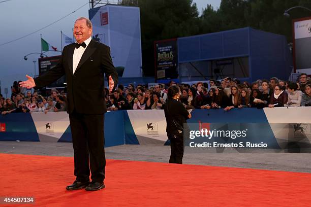 Roy Andersson attends the 'A Pigeon Sat On A Branch Reflecting On Existence' - Premiere during the 71st Venice Film Festival on September 2, 2014 in...