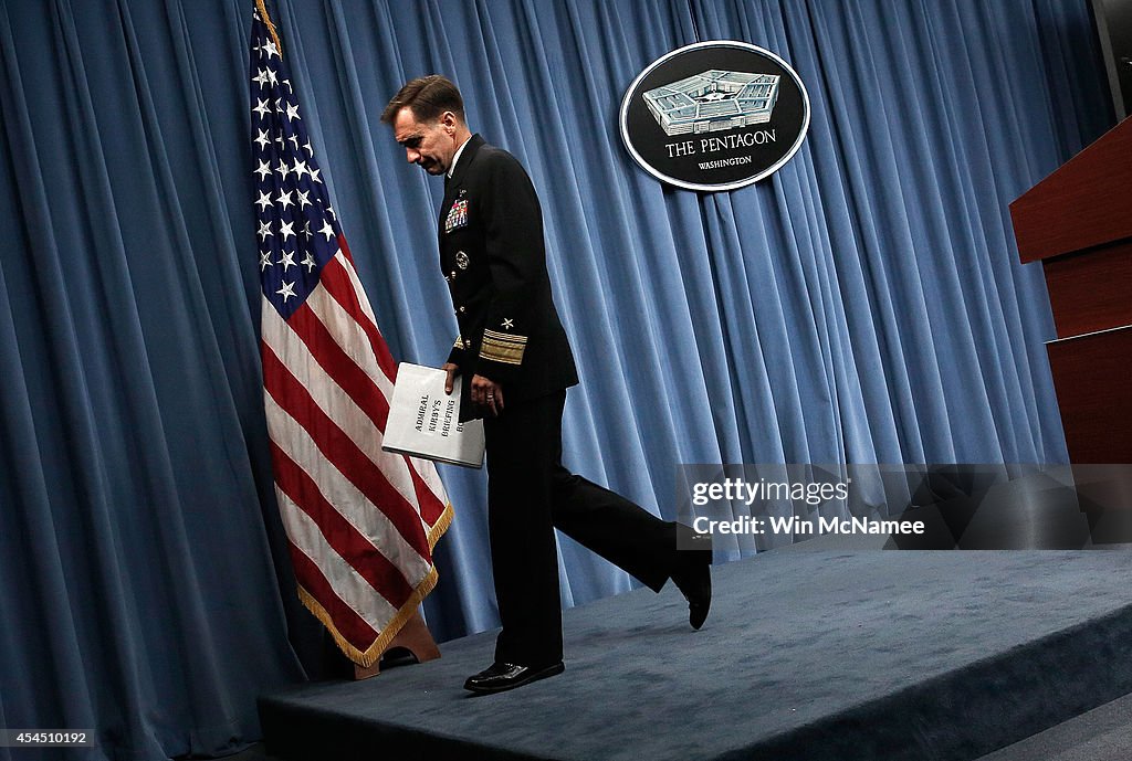 Pentagon Press Secretary Rear Admiral John Kirby Holds Press Briefing