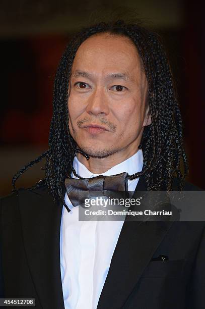 Tatsuya Nakamura attends the 'Fires On The Plain' premiere during the 71st Venice Film Festival at Sala Grande on September 2, 2014 in Venice, Italy.