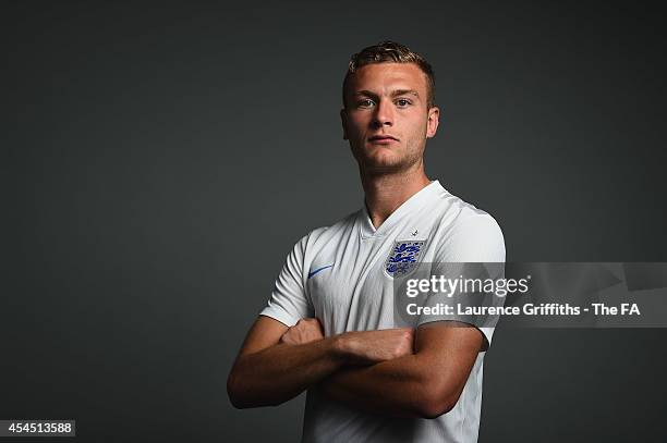 Ben Gibson of England U-21 poses for a portrait at St Georges Park on September 2, 2014 in Burton-upon-Trent, England.