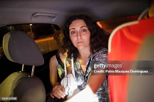 Naghemeh King leaves Soto del Real Prision on September 2, 2014 in Soto del Real, near Madrid, Spain. King's son Ashya King, who has a brain tumour,...