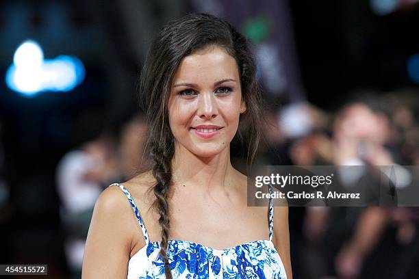 Spanish actress Sandra Blazquez attends "Vivo Cantando" premiere at the Principal Theater during the FesTVal 2014 day two on September 2, 2014 in...