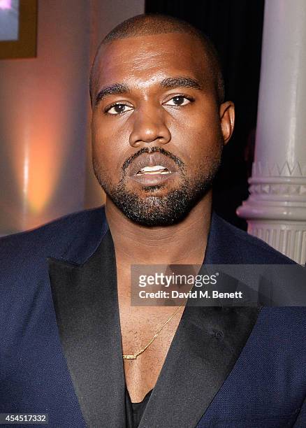 Kanye West attends the GQ Men Of The Year awards in association with Hugo Boss at The Royal Opera House on September 2, 2014 in London, England.