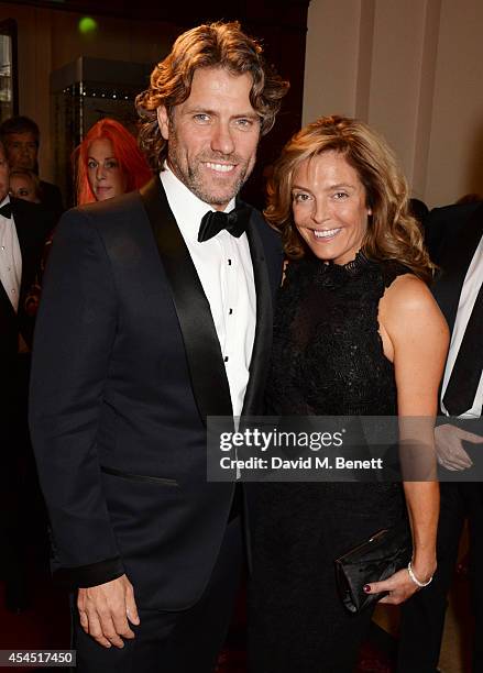 John Bishop and wife Melanie Bishop attend the GQ Men Of The Year awards in association with Hugo Boss at The Royal Opera House on September 2, 2014...