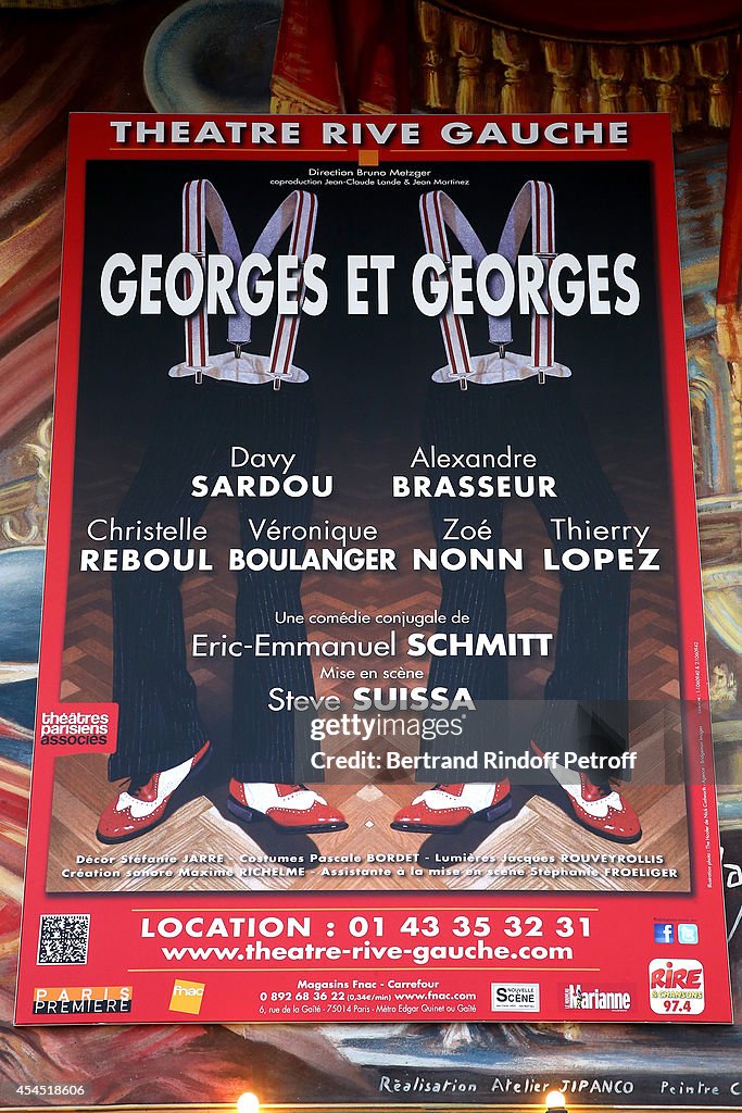 'Georges Et Georges' : Premiere At Theatre Rive Gauche