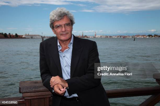 Mario Mortone attends the "Il Giovane Favoloso" photocall at Villa Laguna on September 2, 2014 in Venice, Italy.