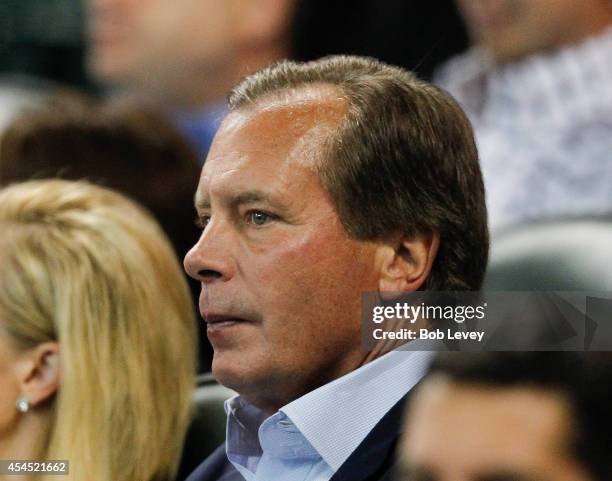 Texas Lt. Governor David Dewhurst watches the game as the Houston Astros play the Los Angeles Angels of Anaheim at Minute Maid Park on September 2,...