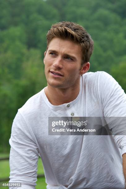 Scott Eastwood at "The Longest Ride" set visit on August 12, 2014 in Winston Salem, North Carolina.