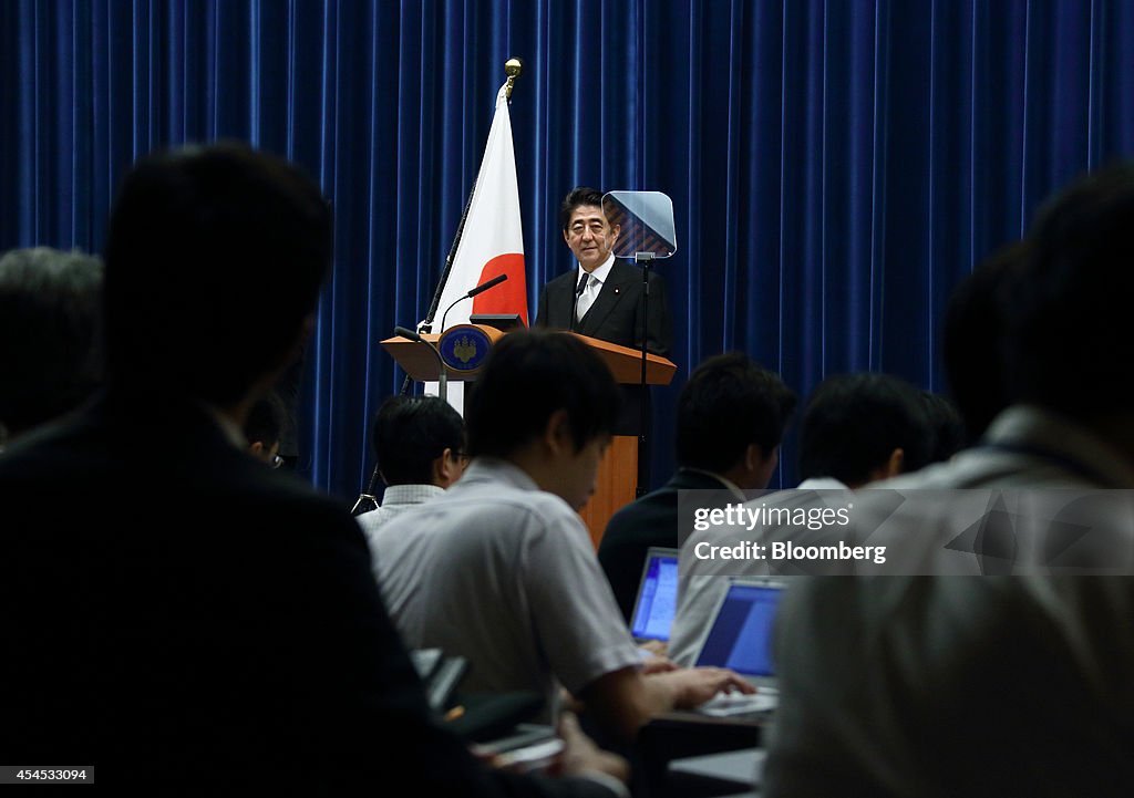 Japanese Prime Minister Shinzo Abe Unveils New Cabinet