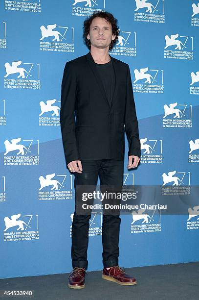 Actor Anton Yelchin attends the 'Cymbeline' photocall during the 71st Venice Film Festival on September 3, 2014 in Venice, Italy.