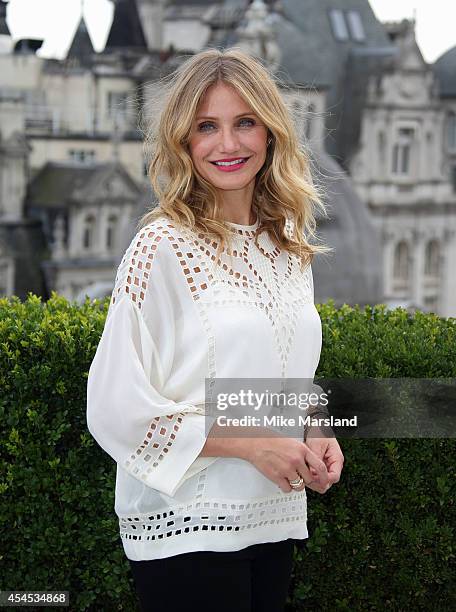 Cameron Diaz attends a photocall for "Sex Tape" at Corinthia Hotel London on September 3, 2014 in London, England.