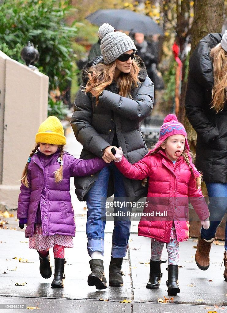 Celebrity Sightings In New York City - December 9, 2013