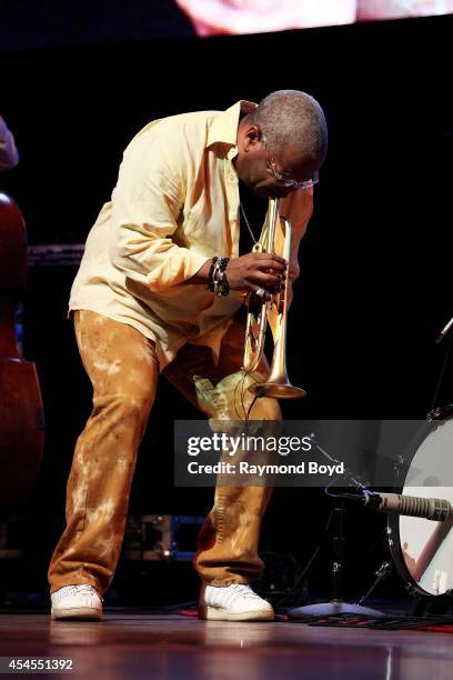 Trumpeter Terence Blanchard performs during the 36th Annual Chicago Jazz Festival at Millennium Park on August 29, 2014 in Chicago, Illinois.