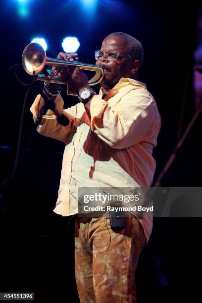 Trumpeter Terence Blanchard performs during the 36th Annual Chicago Jazz Festival at Millennium Park on August 29, 2014 in Chicago, Illinois.