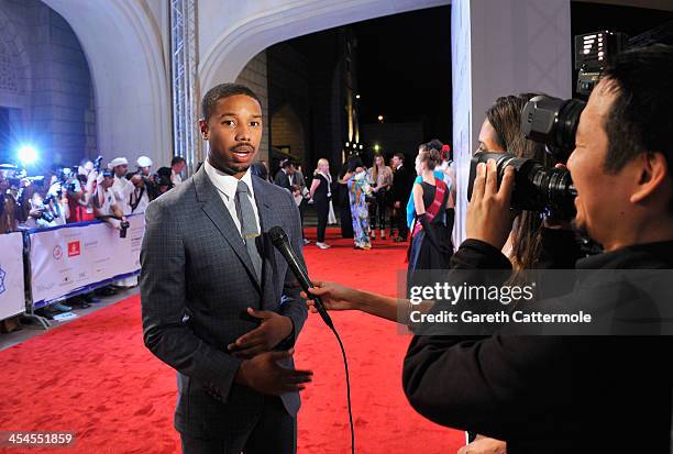 Michael B Jordan attends the "Fruitvale Station" premiere during day four of the 10th Annual Dubai International Film Festival held at the Madinat...